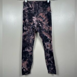 Lululemon Align Pant 25" Diamond Dye Graphite Grey Pink Pastel Leggings Size 6